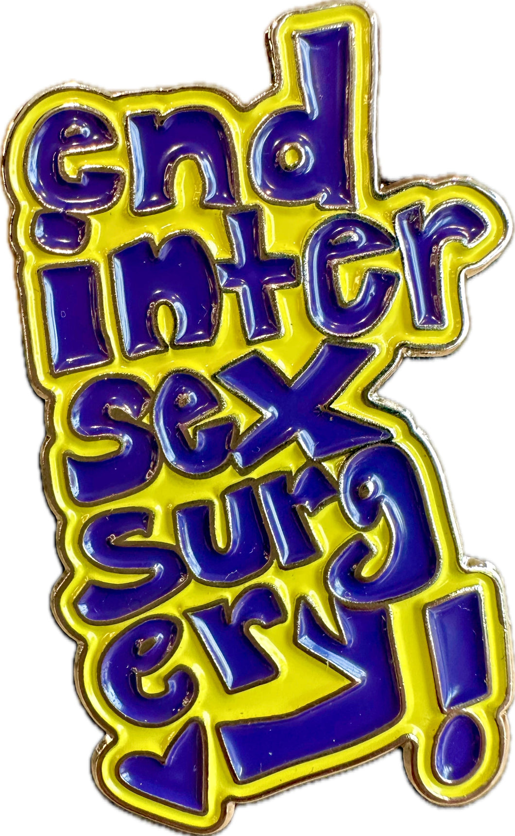 Bundle of End Intersex Surgery Enamel Pins